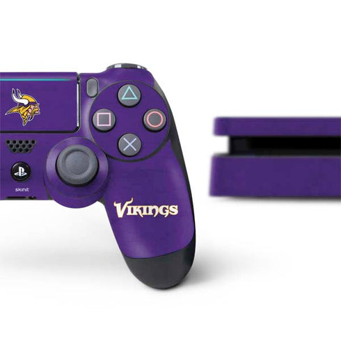 NFL Minnesota Vikings Distressed PS4 Slim Bundle Skin